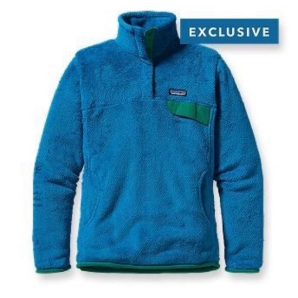 Patagonia Re-Tool Snap-T Pullover Jacket Fleece Larimar Blue Green Medium - Picture 3 of 13
